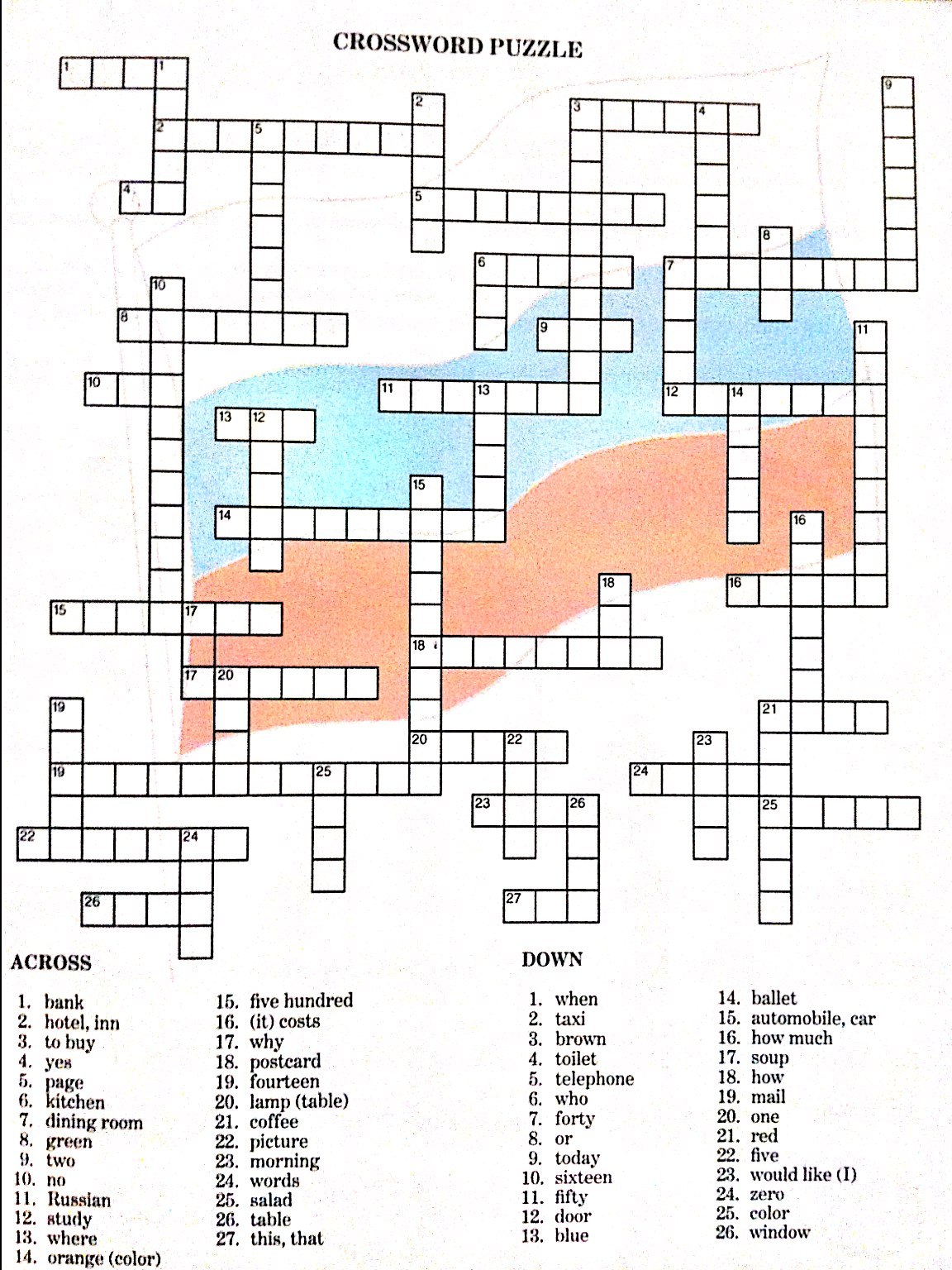 russian crossword puzzles free printable